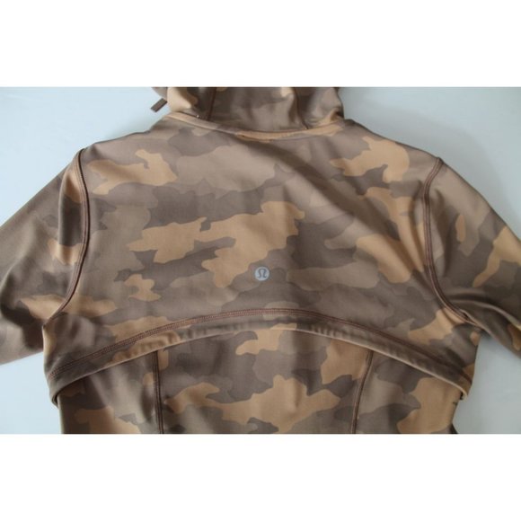 Lululemon Hooded Define Jacket Nulu Heritage 365 Camo Beige Multi Size 6 - Picture 7 of 9